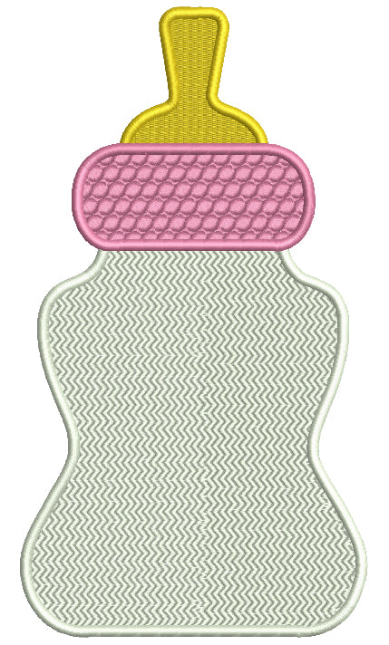 Baby Bottle Filled Machine Embroidery Design Digitized Pattern
