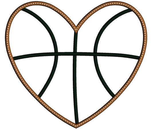 Basketball bean Stitch Sports Applique Machine Embroidery Digitized Design Pattern