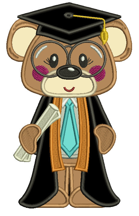 Graduation Memory Bear Pattern Graduation Embroidery Designs β Embroiderymonkey