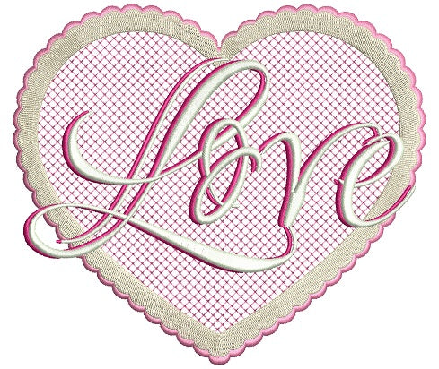 Big Heart Love Filled Machine Embroidery Design Digitized Pattern