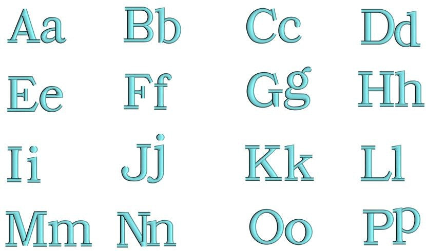 script fonts alphabet lowercase