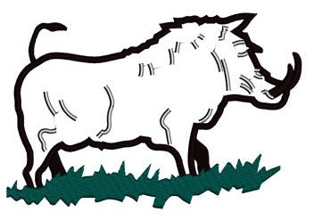 Boar, Hog Applique Machine Embroidery Digitized Design Pattern - Instant Download Digitized Pattern -4x4 , 5x7, and 6x10 hoops