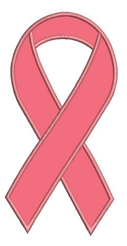 Breast Cancer Ribbon Machine Embroidery Digitized Design Applique Pattern - Instant Download - 4x4 , 5x7, and 6x10 -hoops
