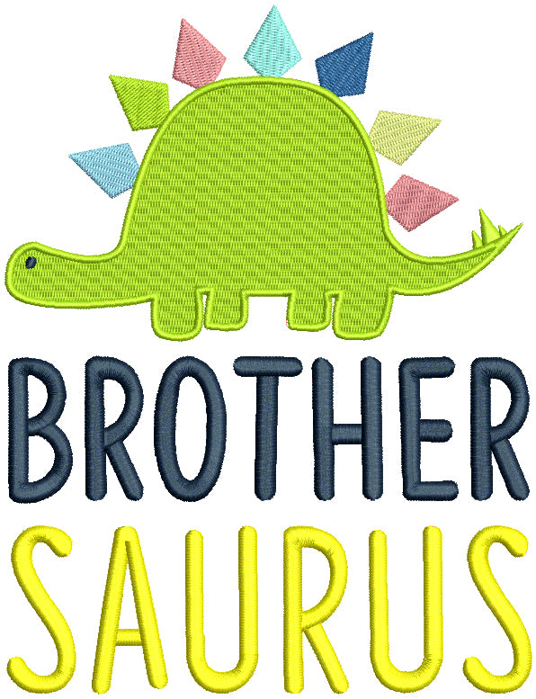 Brother Saurus Filled Machine Embroidery Design Digitized Pattern