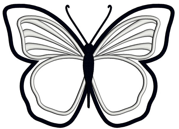 Butterfly American Flag 4th of July Independence Day Applique Machine Embroidery Digitized Design Pattern