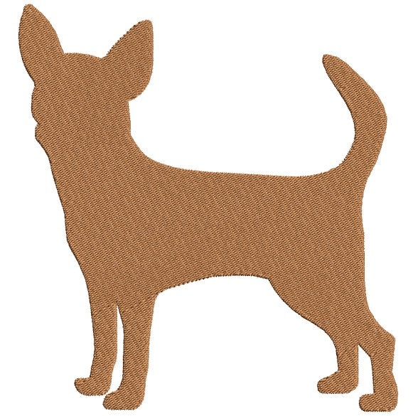 Chihuahua Dog Filled Machine Embroidery Digitized Design Pattern