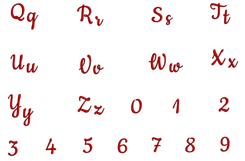 Cookies Font Machine Embroidery Script Upper and Lower Case 1 2 3 inch ...