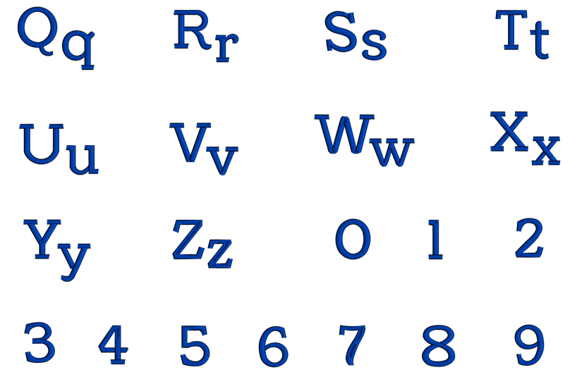 Cousta Font Machine Embroidery Script Upper and Lower Case 1 2 3 inche ...