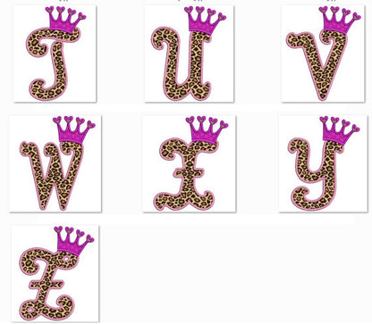Crown Applique Machine Embroidery Font