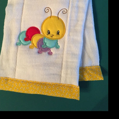 Cute Baby Caterpillar Applique Machine Embroidery Digitized Design Pattern