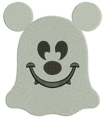 Cute Ghost Halloween Machine Embroidery Digitized Design Filled Pattern - Instant Download - 4x4 , 5x7, 6x10