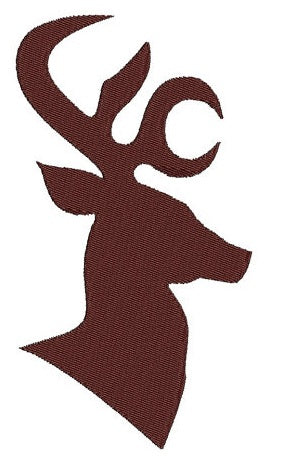 Deer, Buck Head digitized hunting machine embroidery design - Instant Download -4x4 , 5x7, and 6x10 hoops