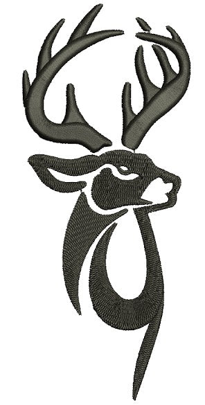 Deer, Buck Hunting Country Applique Machine Embroidery Digitized Design Pattern - Instant Download Digitized Pattern -4x4 , 5x7, 6x10 hoops