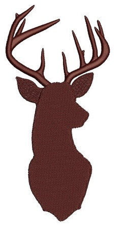 Deer, Buck digitized hunting machine embroidery Filled design - Instant Download -4x4 , 5x7, and 6x10 hoops