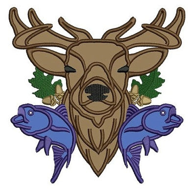 Deer, Moose, Buck Hunting Applique Machine Embroidery Digitized Pattern- Instant Download - 4x4 ,5x7,6x10
