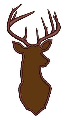 Deer, Buck digitized hunting machine embroidery Applique design - Instant Download -4x4 , 5x7, and 6x10 hoops