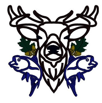 Deer, Moose, Buck Hunting Applique Machine Embroidery Digitized Pattern- Instant Download - 4x4 ,5x7,6x10
