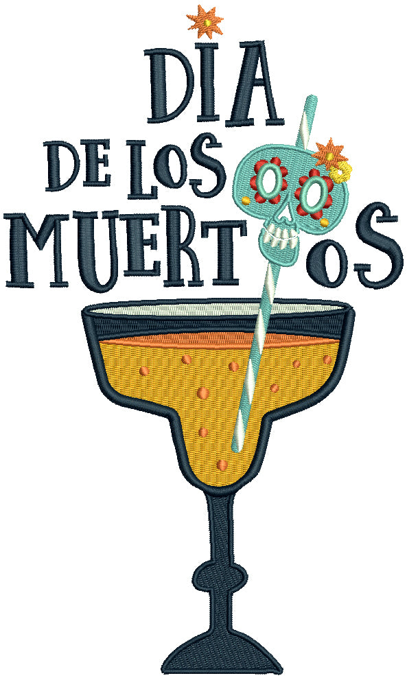 Dia De Los Muertos Day Of The Dead Filled Machine Embroidery Design Digitized Pattern