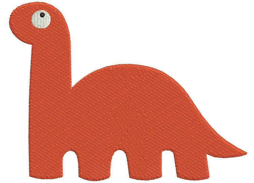 Dinosaur Filled Machine Embroidery Digitized Design Pattern