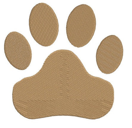 Dog Paw Machine Embroidery Digitized Design (pattern) - Instant Download - for 4x4 , 5x7, and 6x10 hoops