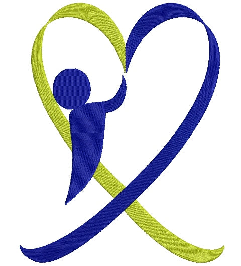Down Syndrome Awareness Heart Boy Filled Machine Embroidery Digitized Design Pattern