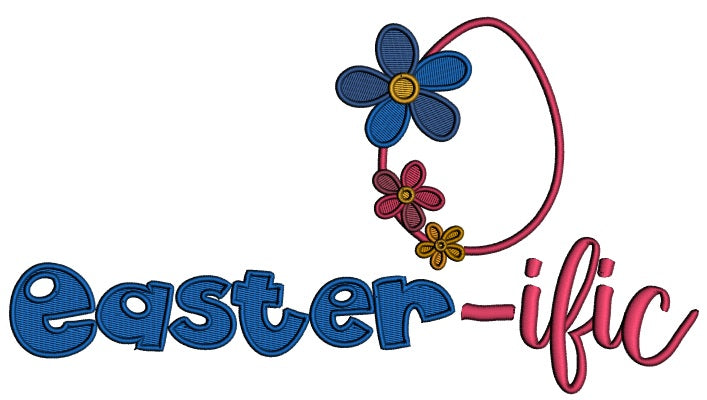 Easterific Egg Easter Applique Machine Embroidery Design Digitized