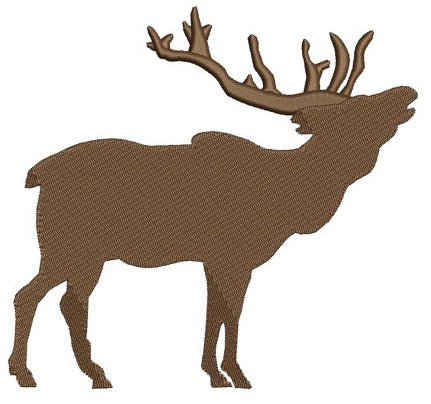Elk, Moose, Buck Machine Embroidery Design - Instant Download Digitized Pattern -4x4 , 5x7, and 6x10 hoops
