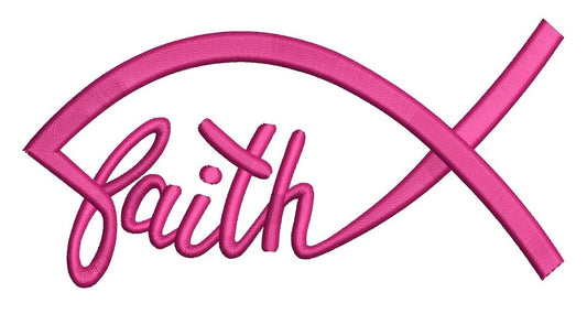 Faith Infinity Filled Machine Embroidery Digitized Design Pattern