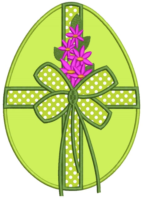 Fancy Decorative Easter Egg Applique Machine Embroidery Digitized Design Pattern
