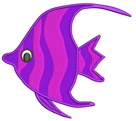 Fish Applique Machine Embroidery Digitized Design Pattern - Instant Download - comes in three sizes 4x4 , 5x7, 6x10 hoops