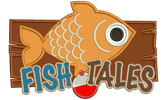 Fish Tales Applique Machine Embroidery Design Digitized Pattern