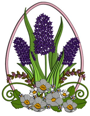Flowers Leaves And Dasies Applique Machine Embroidery Design Digitized Pattern