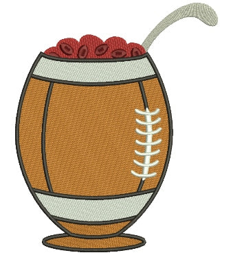 Football Chili Bowl Sports Filled Machine Embroidery Design Digitized Pattern
