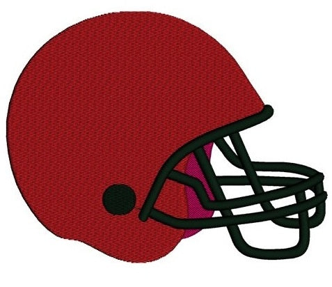 Football Helmet Sport Machine Embroidery Digitized Design Filled Pattern- Instant Download - 4x4 , 5x7, and 6x10 hoops