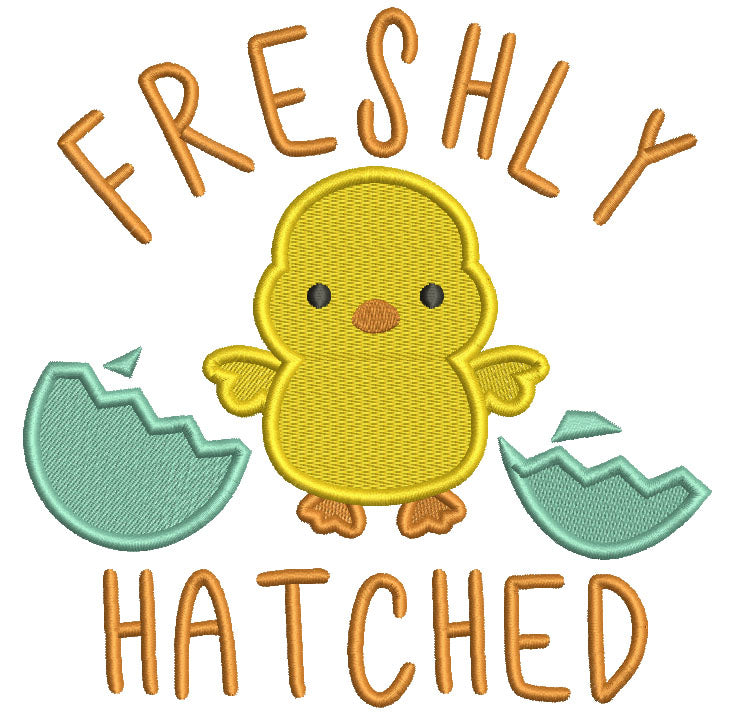 Freshly Hatched Baby Chick Easter Filled Machine Embroidery Design Digitized Pattern