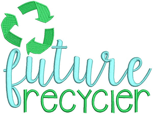 Future Recycler Filled Machine Embroidery Design Digitized Pattern