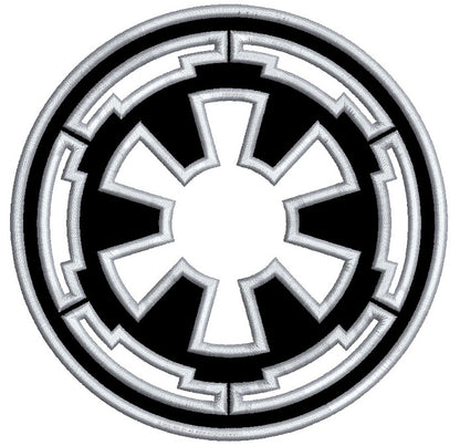 Galactic Empire Symbol from Start Wars Applique Machine Embroidery Design Digitized Pattern