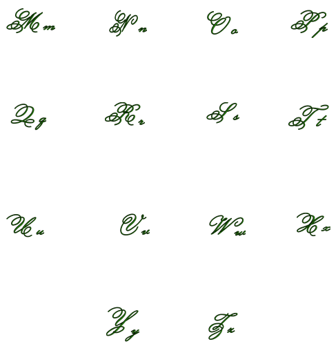 Gravis Font Machine Embroidery Script Upper and Lower Case 1 2 3 inche ...