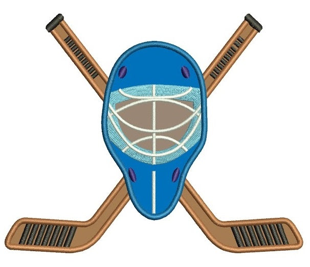 Hockey Applique Sport Machine Embroidery Digitized Design Filled Pattern - Instant Download - 4x4 , 5x7, and 6x10 -hoops