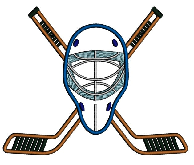 Hockey Applique Sport Machine Embroidery Digitized Design Filled Pattern - Instant Download - 4x4 , 5x7, and 6x10 -hoops