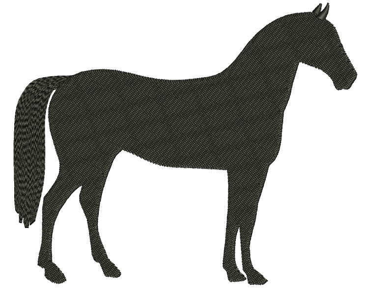 Horse Machine Embroidery Digitized Filled Design Animal Pattern