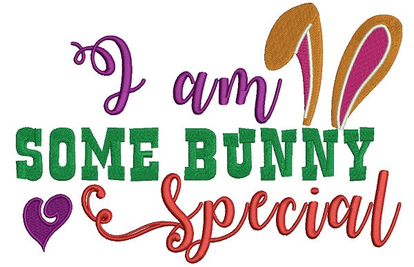 I am Some Bunny Special Easter Filled Machine Embroidery Design Digiti ...