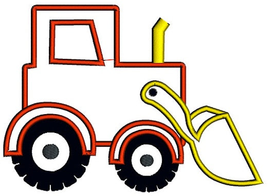 Instant Download Bulldozer Construction Truck Machine Embroidery Applique Design