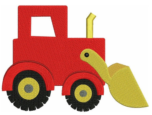 Instant Download Excovator truck Machine Embroidery Design