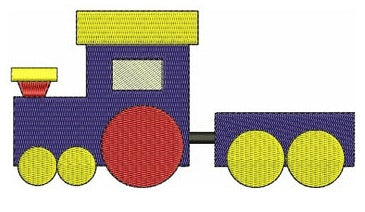Instant Download Choo Choo Train Machine Embroidery Design comes in three sizes to fit 4x4 , 5x7, and 6x10 hoops
