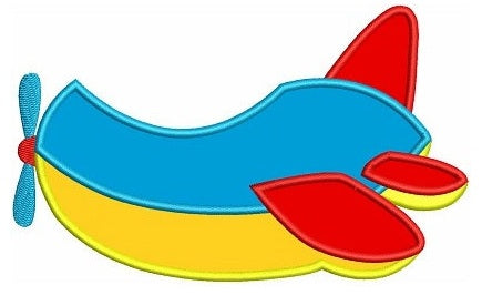 Instant Download Cute Airplane Transportation Machine Embroidery Applique Design