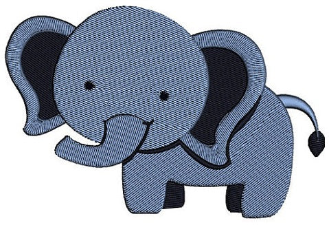 Instant Download Cute Elephant African Animal Machine Embroidery Design Digitized Pattern - 4x4 , 5x7, and 6x10 hoops