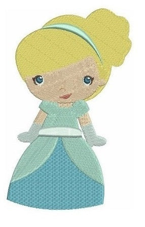 Instant Download Instant Download Princess Cinderella's Little Sister Machine Embroidery Design