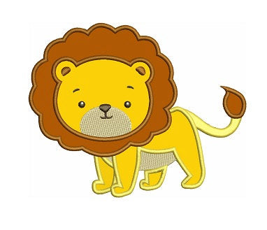 Instant Download Lion African Animal Machine Applique Design