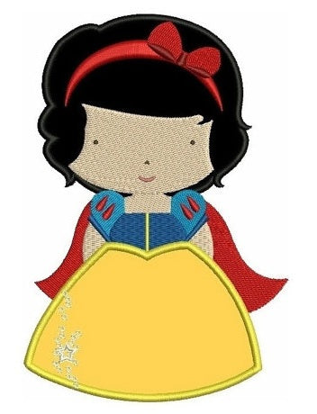 Instant Download Princess Snow White's Big Sister Machine Embroidery Applique Design